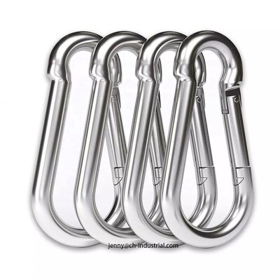 ราคาดี 400lbs ความจุภาระคีย์เชน คาราไบเนอร์คลิป สแตนเลส AISI304/316 จบ ZINC ออนไลน์
