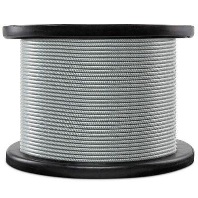 ราคาดี ลวดสลิงชุบสังกะสีเคลือบ PVC ขนาด 7x7 3/32
