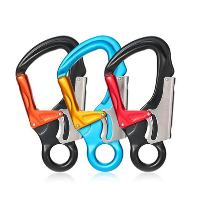 ราคาดี Aluminum 35KN Auto Mountain Climbing Swivel Clip Snap Safety Hook Clip Hook ออนไลน์