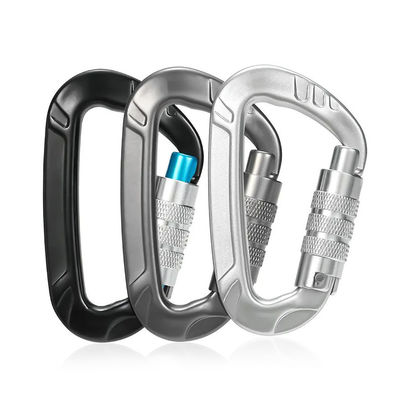 ราคาดี 12kN อลูมิเนียม Snap Hook สําหรับ Hammock ล็อค Carabiner คลิมปีนในอุตสาหกรรมหนัก ออนไลน์