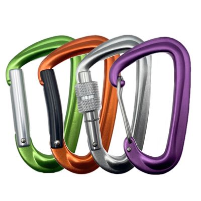 ราคาดี คาราบิเนอร์คลิปแบบสกรูล็อคอะลูมิเนียมที่ยอมรับ OEM สำหรับการปีนเขา พร้อมผิวสำเร็จแบบกำหนดเอง ออนไลน์