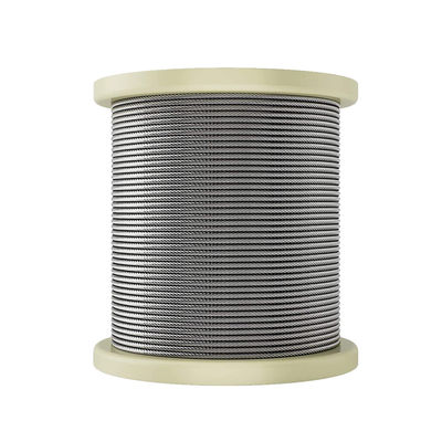 ราคาดี 1/8 T304 ลวดสลิงสแตนเลสสตีลสำหรับราวบันไดเคเบิล 500 เมตร 1000 เมตรต่อม้วน เครน OEM ยอมรับ ออนไลน์