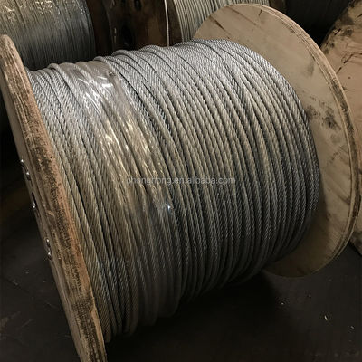 ราคาดี สายเคเบิลเหล็ก 3 มม. 4 มม. 5 มม. 6 มม. 6x19 FC สายเคเบิลเหล็กกระปุกสําหรับความอดทนในการยก ± 1% ใบรับรอง ISO9001/ISO14001 ออนไลน์