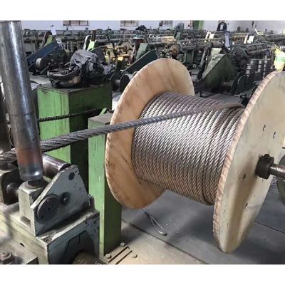 ราคาดี DIN/RR-W-401 ลวดสลิงสแตนเลส 6x12 7FC Ss304 Ss316 Inox Cable ขนาด 3mm 6mm 8mm 12mm 18mm ปริมาณ Si % 1.0 ความคลาดเคลื่อน ±1% ออนไลน์