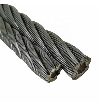 ราคาดี 6X19 FC สายเหล็กสายเคเบิลผสมเชือกสําหรับความต้องการการแปรรูปบิด ออนไลน์