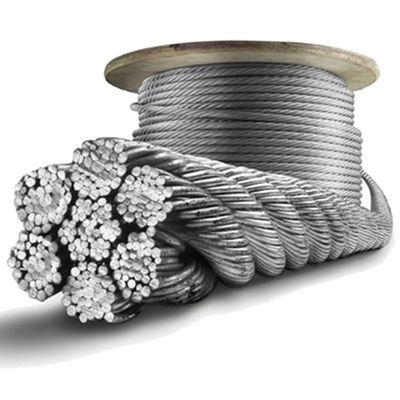 ราคาดี สายเคเบิลสแตนเลส 8 มม. Inox 7x19 ลวดสลิงสแตนเลส AISI316 AISI304 สำหรับตกแต่ง ภายในเส้นผ่านศูนย์กลาง 3/32 นิ้ว ถึง 3/8 นิ้ว ออนไลน์