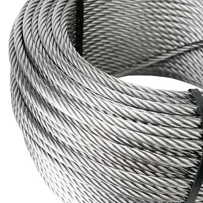 ราคาดี สายเคเบิลลวดสลิง 250FT แบบไม่เคลือบ สำหรับราวบันได 7x7 7x19 1/8