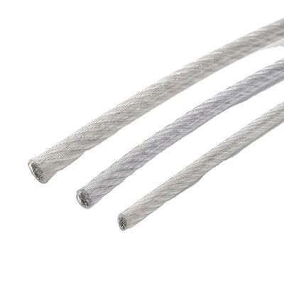 ราคาดี 7*1 การบิด PVC ผิวเคลือบเคเบิลเครื่องบินเหล็กเหล็กสายไหม 1x7 1/4