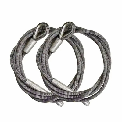 ราคาดี Galvanized Steel Wire Rope Sling for Hose Handling Cranes & Provision Cranes &Free Fall Lifeboats With Thimble ออนไลน์