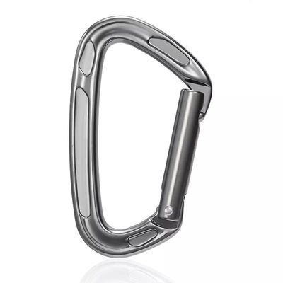 ราคาดี 23KN สแตนเลส D Shape Carabiner Clip สําหรับการปีนเทคโนโลยีการโยนความแม่นยํา ออนไลน์