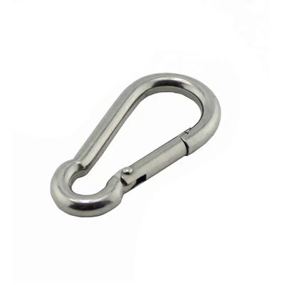 ราคาดี การบําบัดน้ํา 8 มม สแตนเลส 304/316 Outdoor Chain Safety Spring Clip Carabiner Snap Hook OEM ออนไลน์