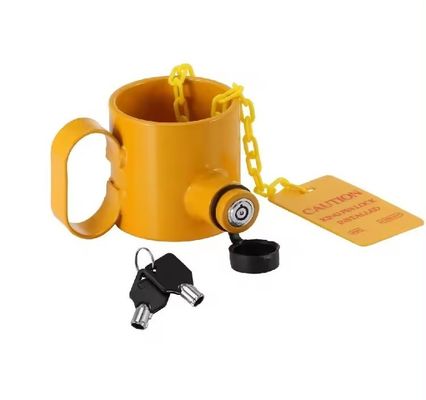 ราคาดี Wheel King Pin Lock with Handles and Warning Tag The Perfect Addition to Your Trailer ออนไลน์