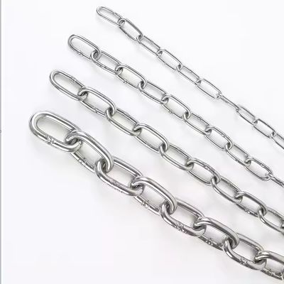 ราคาดี Plain Finish Steel Link Chain SS304 Din763 Stainless Chain Link 2t Working Loadlimit ออนไลน์