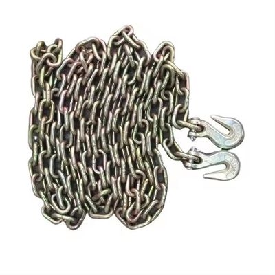 ราคาดี Structure Welded Chain Black Heavy Duty Galvanized G70 Truck Tow Chain with Grab Hooks ออนไลน์