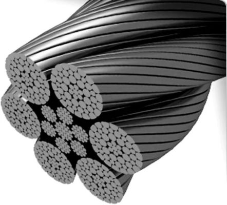 ราคาดี สายเคเบิลเหล็กชุบสังกะสีแบบบิดเกลียว 6xK36WS IWRC ขนาด 32 มม. สำหรับงานยกของหนัก ออนไลน์