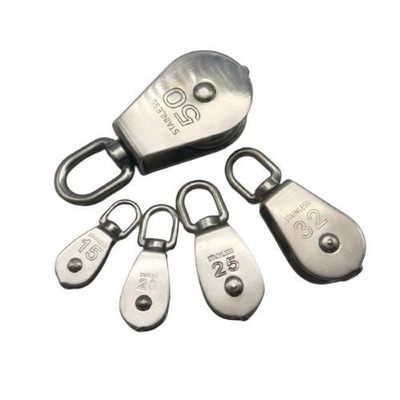 ราคาดี Construction Rigging Hardware Single Wheel Swivel Pulley Block Stainless Steel ออนไลน์