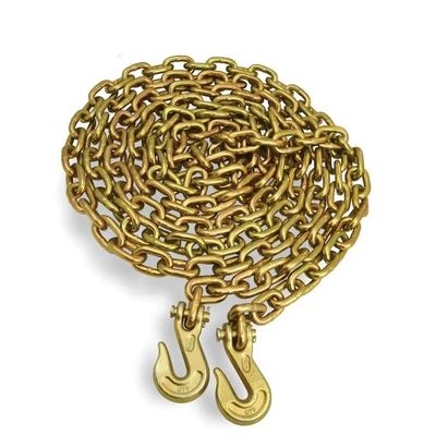 ราคาดี 3/8''X 20 Ft Yellow Zinc Heavy Duty Welded Chain G 70 With Clevis Grab Hook ออนไลน์