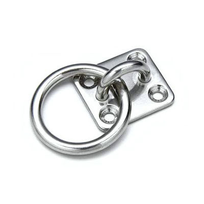 ราคาดี Stainless Steel Round Ring Diamond Pad Eye Plate Rigging Hardware Zinc Plated Finish ออนไลน์