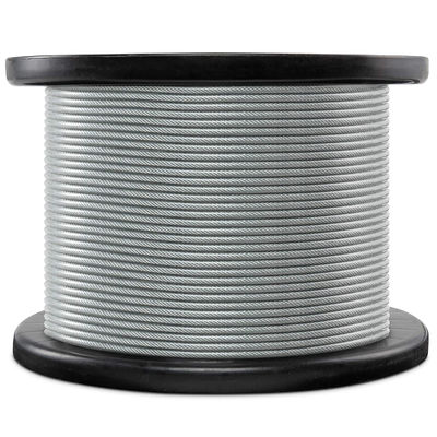 7x7 สายใย สายใยเหล็กกระปุก 3/32 PVC ปกแต่ง 3/16 สําหรับเครนและยก
