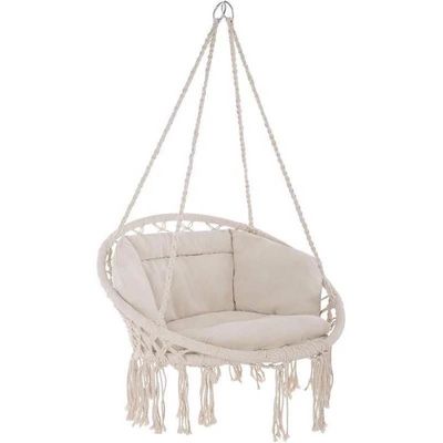 ราคาดี Yard Garden Hammock Swing Chair Macrame Swing Hanging Chair Comfortable ออนไลน์