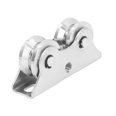 ราคาดี Stainless Steel V Shaped Double Bearing Caster Sliding Gate Wheel with Bracket ออนไลน์