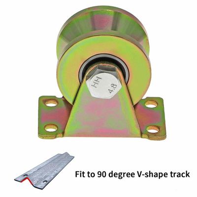 ราคาดี Double Bearing Door Window Rollers High Strength V Groove Wheel For Industrial ออนไลน์