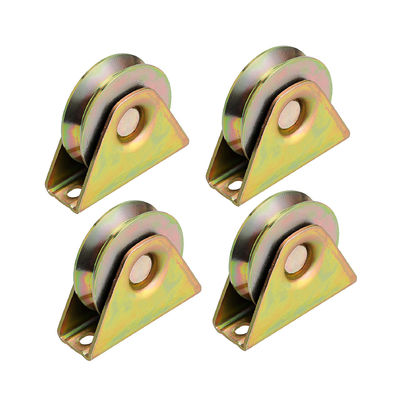 ราคาดี Sliding Gate Color Zinc Plated V Shaped Roller Wheels For Hotel And Home ออนไลน์