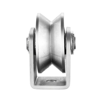 ราคาดี V-shaped Grooved Wheel Stainless Steel Grooved Wheel Heavy Rail Sliding Gate Wheel ออนไลน์