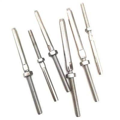 ราคาดี Stainless Steel 316 Wire Rope Swage Stud Terminal Heavy Duty With Nut ออนไลน์