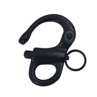 ราคาดี Black Stainless Steel Fixed Eye Snap Shackle for Paracord Bracelet ออนไลน์