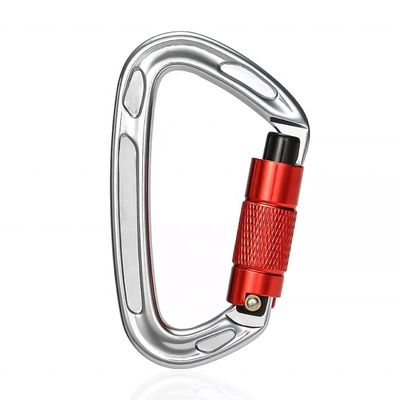 ราคาดี Sale Aluminum Alloy Dog Carabiner Leash with Polished Silver D-Type Screwgate Design ออนไลน์