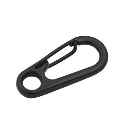 ราคาดี สังกะสีเหล็กเล็ก มินิ ดําปลาย Carabiner Buckle Snap Key Chain แหวนสปริง Hook ออนไลน์