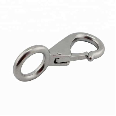 Stainless Steel 316 Mini Rigid Swivel Eye Snap Hook For Marine Quick Linking Requirements