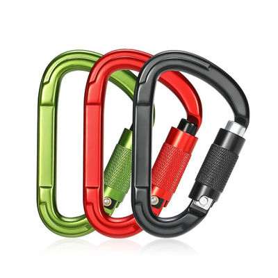ราคาดี 25kN อลูมิเนียมสลัด D-รูปร่าง Snap Hook Carabiner สําหรับการปีนระดับมืออาชีพ ออนไลน์