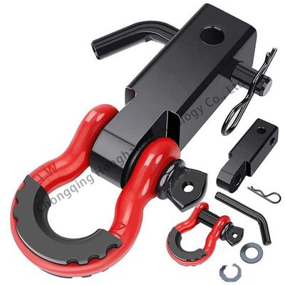 ราคาดี Alloy Steel Off Road Bow Shackle Clevis Towing Car Plastic Protect Rigging 3/4 Inch ออนไลน์