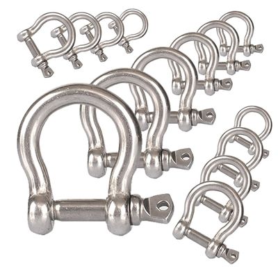 ราคาดี Precision Casting Technology Heavy Duty D Ring Shackle for Bow Rigging Applications ออนไลน์