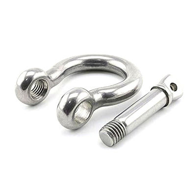 ราคาดี Lifting Purposes Stainless Steel Bow Shackles with Collar Pin Type and Polished Finish ออนไลน์