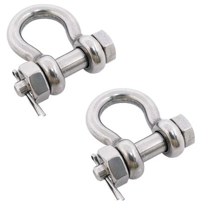 ราคาดี Stainless Steel 316 European Type Screw Pin Bow Shackle for General Industry Market ออนไลน์