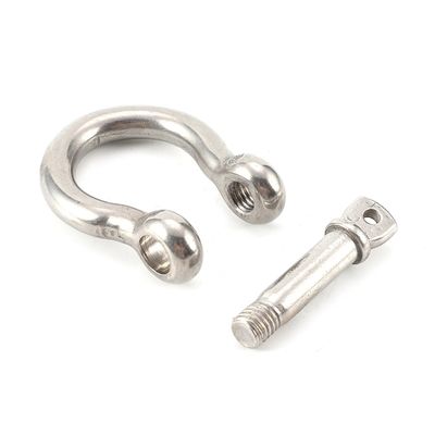 ราคาดี Polished Stainless Steel Bow Shaped Shackle For Industrial Rigging Applications ออนไลน์