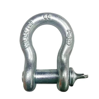 ราคาดี High Strength Carbon Steel G209 Bow Shackle Lifting With Galvanized Finish ออนไลน์