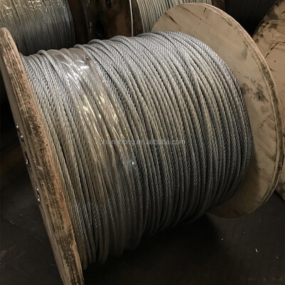 ราคาดี สายเคเบิลเหล็ก 3 มม. 4 มม. 5 มม. 6 มม. 6x19 FC สายเคเบิลเหล็กกระปุกสําหรับความอดทนในการยก ± 1% ใบรับรอง ISO9001/ISO14001 ออนไลน์