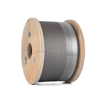 ราคาดี Cold Heading Steel 6 X 7/6 X 19/6 X 37/6 X 12/6 X 24 Stainless Steel Wire Rope For Hoist / Crane/Marine AiSi Standard ออนไลน์