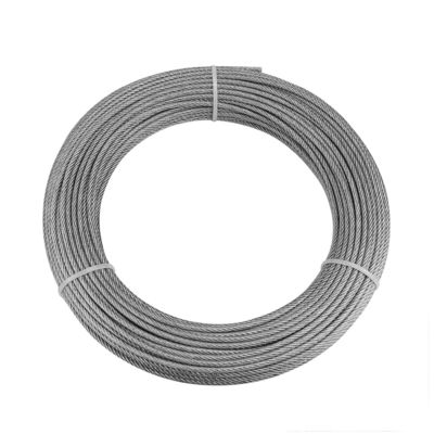 ราคาดี 7X19 304 Stainless Steel Wire Rope for Building Materials Steel Grade Other 1/4