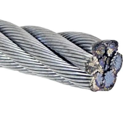 ราคาดี 1'' 7/8'' Non-Alloy Galvanized Steel Core Wire Rope 6x26 IWRC/6*26 Compacted Swaged for Construction Projects ออนไลน์