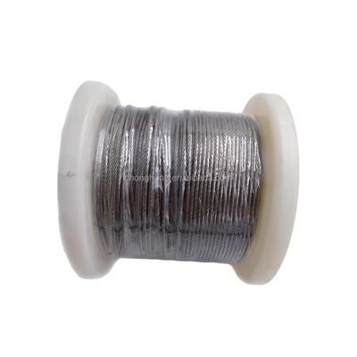 ราคาดี ลวดสลิงสแตนเลส 1x7 Inox ลวดสลิงสแตนเลส 1.5 มม. 2 มม. 3 มม. 4 มม. ปริมาณ Si % 0.1 AISI304 AISI316 SUS304 SUS316 ออนไลน์