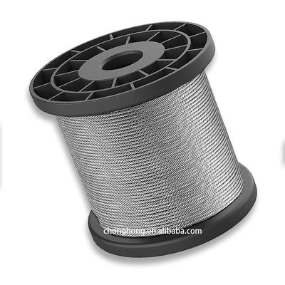 ราคาดี การก่อสร้าง 6x36 6x36 AiSi สแตนเลส 1/8' สายไหมเครื่องบินสําหรับชุดสายไฟฟ้า ออนไลน์