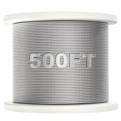 ราคาดี 7X7/7X19 ลวดสลิงเหล็กชุบสังกะสีแบบจุ่มร้อน 1/8