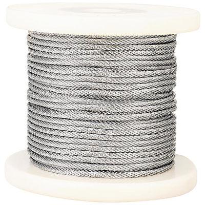 ราคาดี 1/16'' 3/32'' 1/8'' 5/32'' 3/16'' 1/4'' 5/16'' ลวดสลิงเหล็กเคลือบ PVC 6x19 FC 6 x19 IWS สำหรับบริการแปรรูปอื่นๆ ออนไลน์