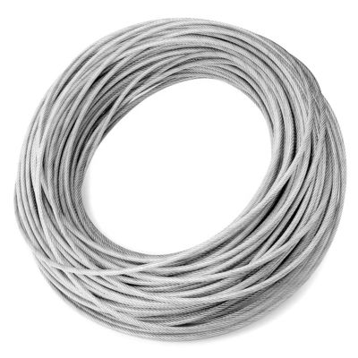 ราคาดี สายเคเบิลเคลือบไวนิลสีแดง เหลือง เขียว น้ำเงิน ขาว ไม่ใช่โลหะผสม ขนาด 1/8