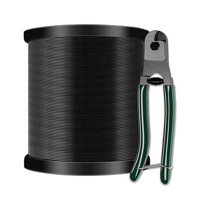 ราคาดี สายเคเบิลเหล็กกล้าไร้สนิม 304 เคลือบไวนิลสีดำ ขนาด 1/16